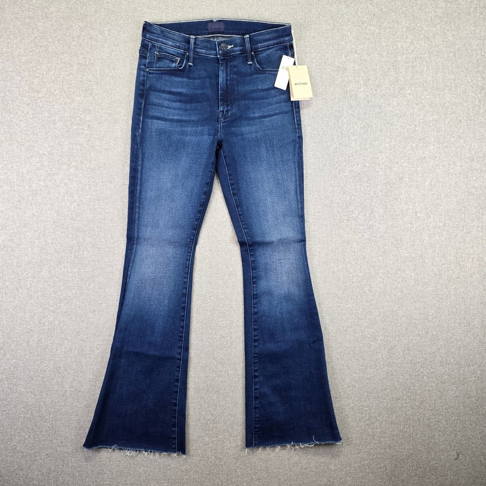 MOTHER The Weekender Fray Flare Jeans Homecoming High 1535-1156 Size 27 NWT